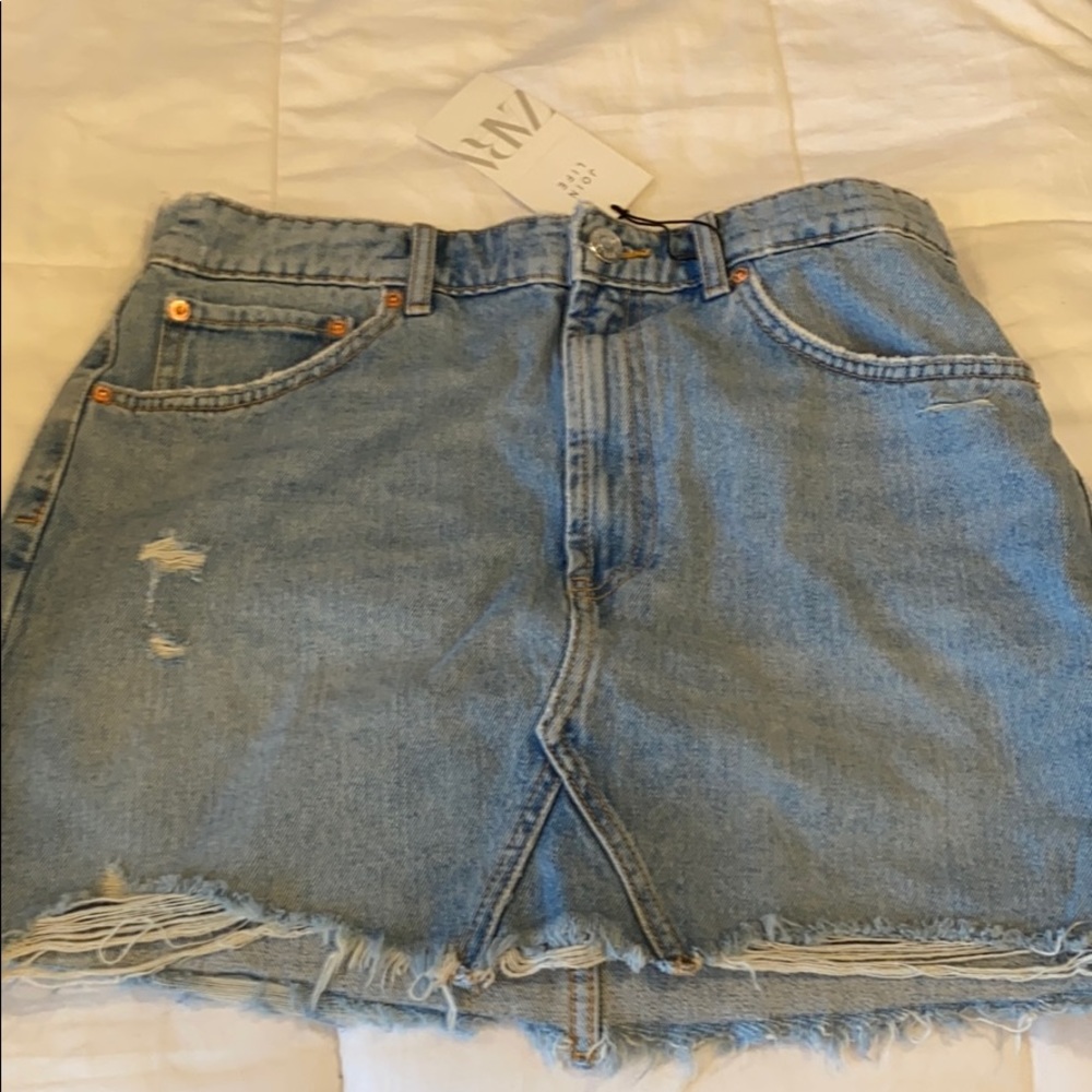 Zara high rise mini skirt